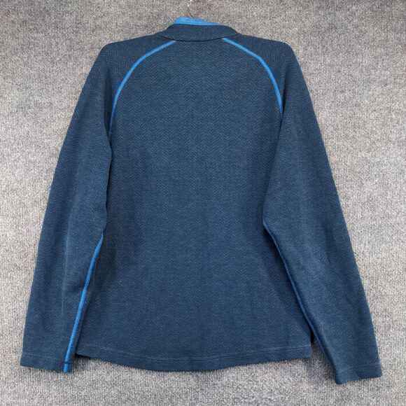 Timberland Outdoor Performance Sweater Men's Blue Small Polyester Wool Blend - Picture 4 of 12